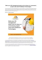 Make your RFI management easier and cut down on unnecessary project costs with iFieldSmart Technologies - slide 1