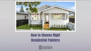 How to Choose Right Residential Painters