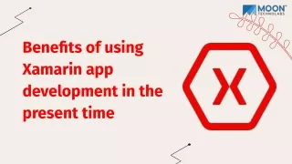 benefits of using xamarin app development