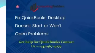 fix quickbooks desktop doesn t start