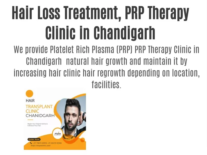 hair loss treatment prp therapy clinic