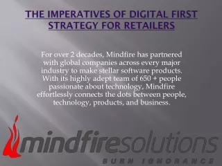 for over 2 decades mindfire has partnered with