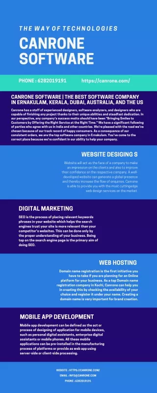 Best software company in Ernakulam canrone