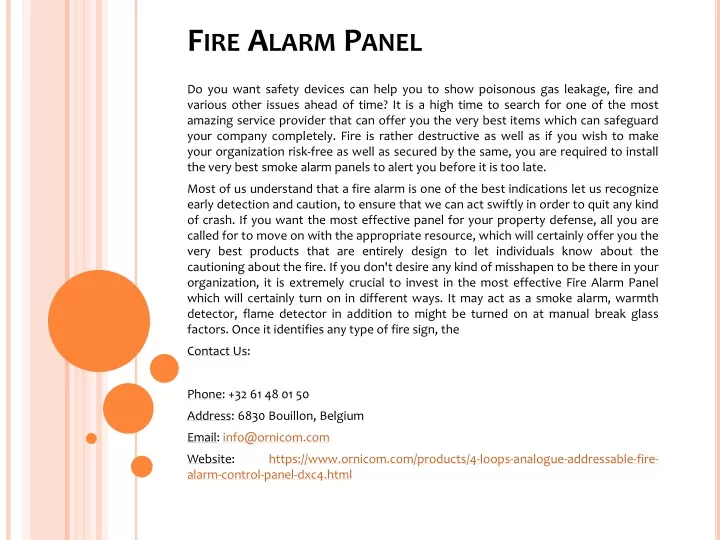 fire alarm panel