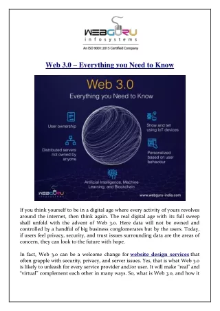 web 3 0 everything you need to know