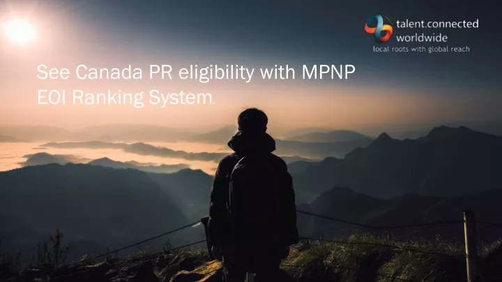 see canada pr eligibility with mpnp eoi ranking