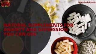 Natural Supplements For Anxiety and Depression You Can Use | Nature's Basket