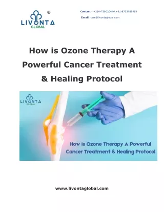 How is Ozone Therapy A Powerful Cancer Treatment & Healing Protocol