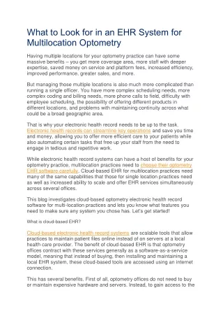what to look for in an ehr system