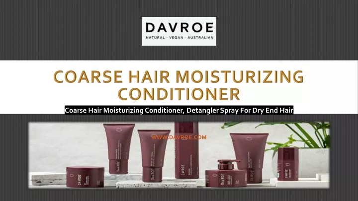 coarse hair moisturizing conditioner