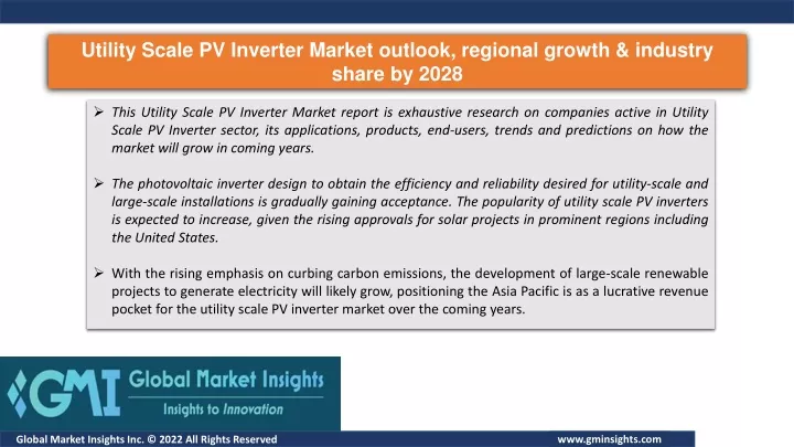 utility scale pv inverter market outlook regional