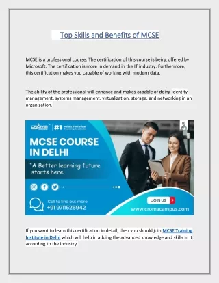 top skills and top skills and b benefits of