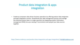 product data integration apps integration