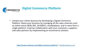 digital commerce platform
