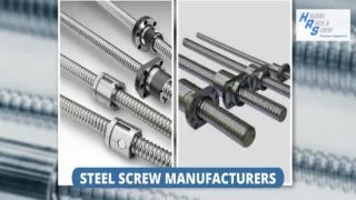 Steel Screw Manufacturers | Halifax Rack & Screw