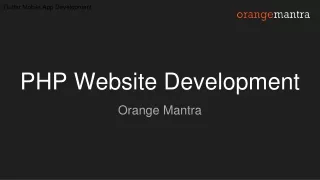 php website development