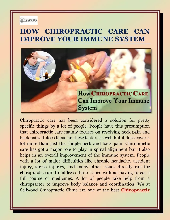 how chiropractic care can improve your immune