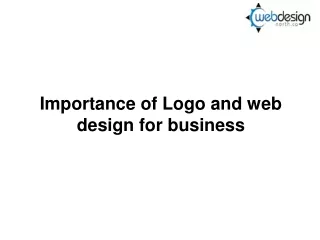 importance of logo and web design for business