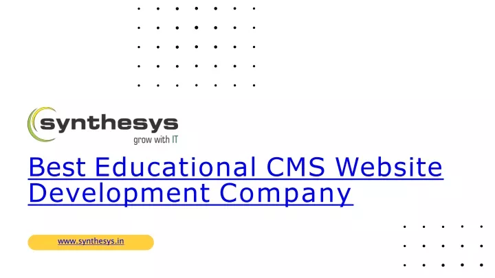best educational cms website development company