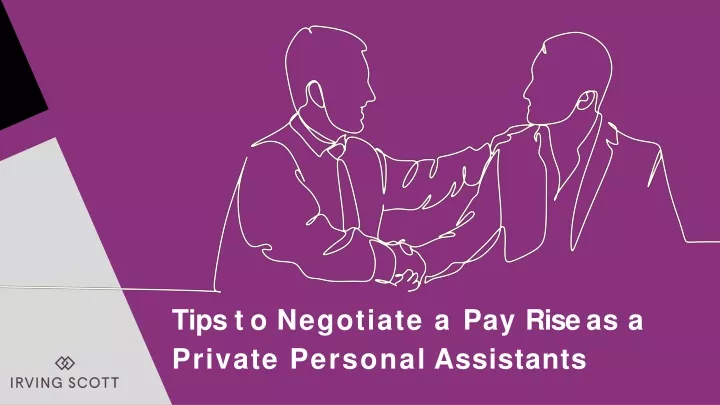 tips to negotiate a pay rise as a private personal assistants