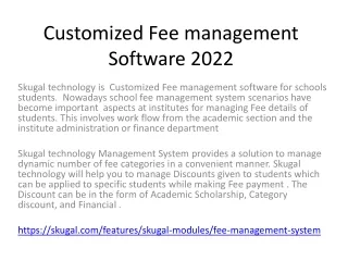 customized fee management software 2022
