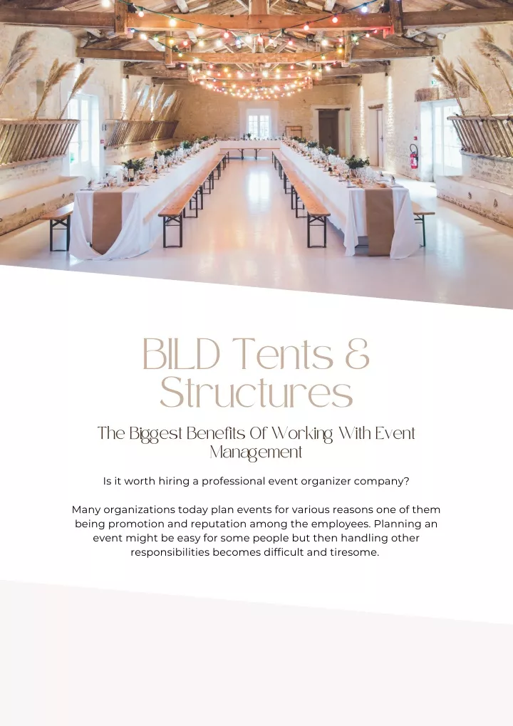 bild tents structures the biggest benefits