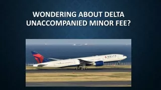wondering about delta unaccompanied minor fee