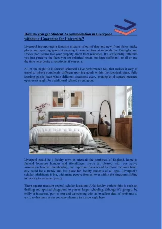 how do you get student accommodation in liverpool
