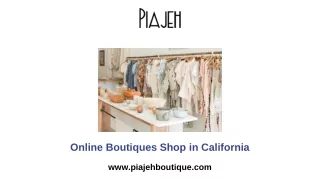 Online Boutiques Shop in California
