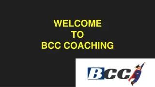 welcome to bcc coaching