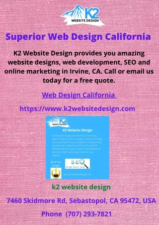superior web design california