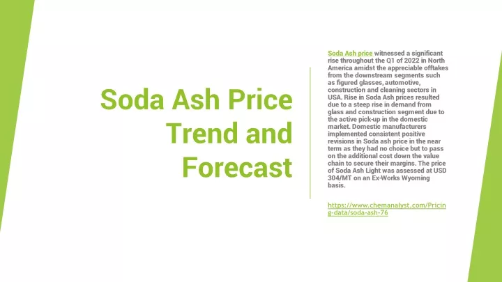 soda ash price trend and forecast