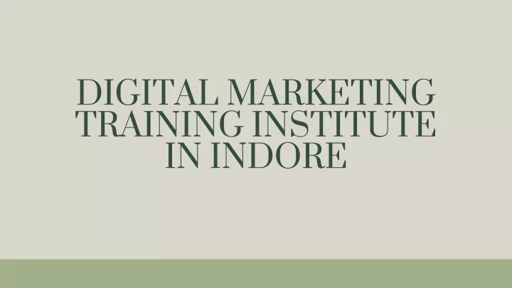 digital marketing training institute in indore