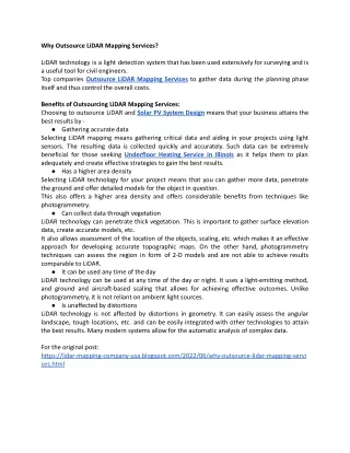 Why Outsource LiDAR Mapping Services_.docx