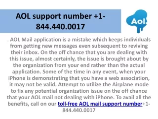 aol support number 1 844 440 0017