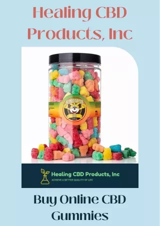 Shop Online CBD Gummies From Healing CBD Products