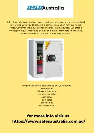 safes australia pdf