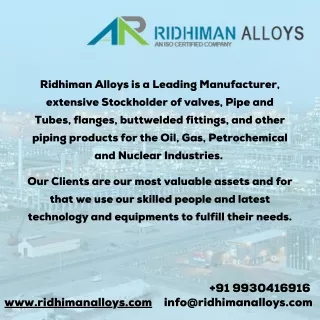 ridhiman allo y s is a leading manufacturer