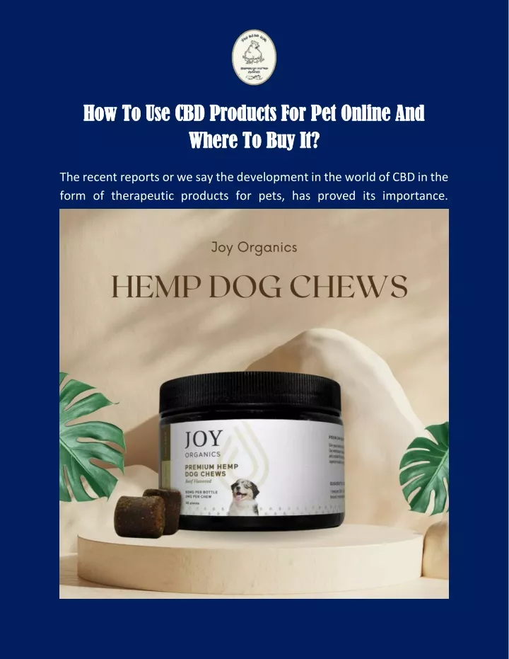 how to use cbd products for pet online