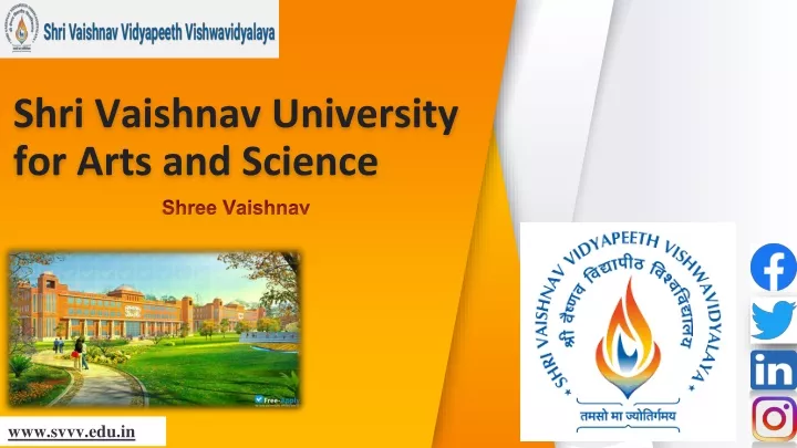 shri vaishnav university for arts and science