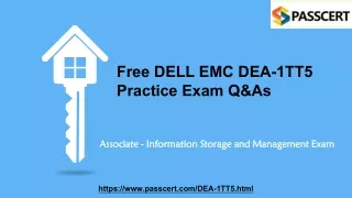 free dell emc dea 1tt5 practice exam q as