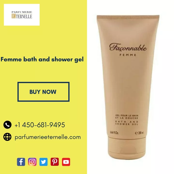 femme bath and shower gel