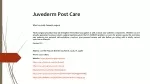 Juvederm Post Care - slide 1