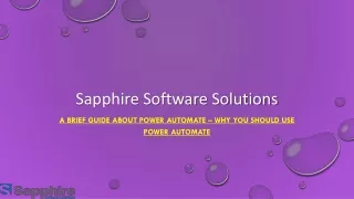 sapphire software solutions