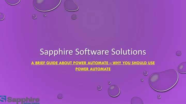 sapphire software solutions