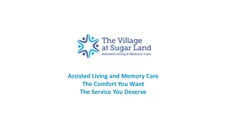 Assisted Living & Memory Care | The Village at Sugar Land