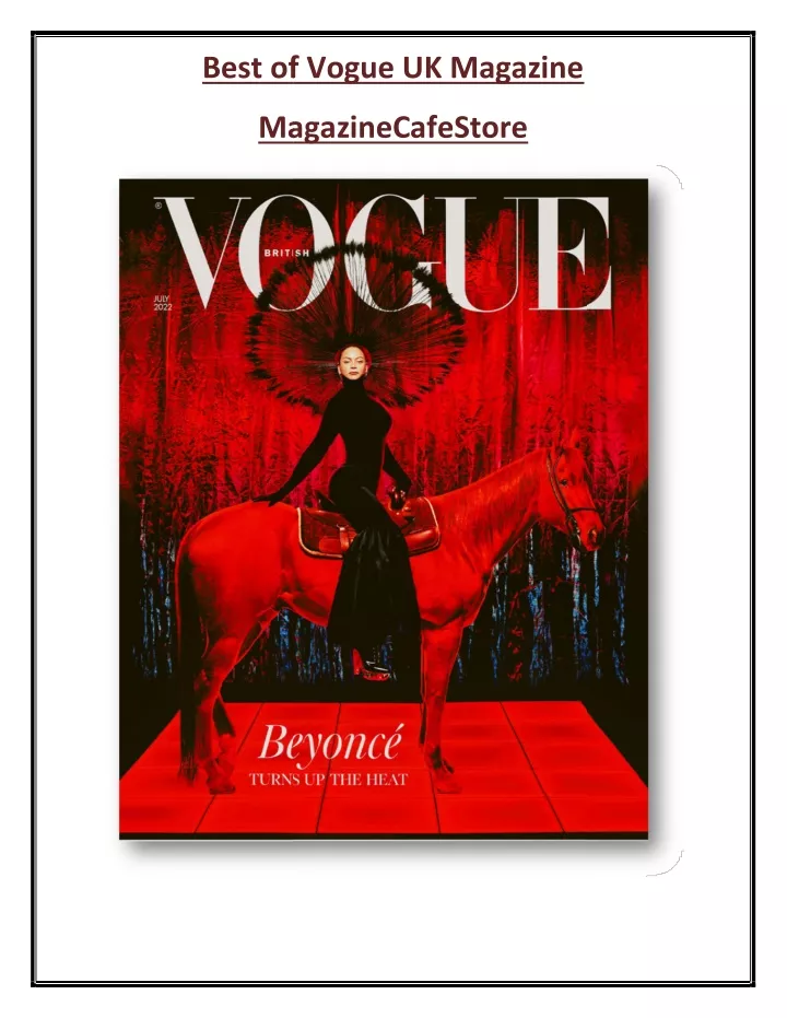 best of best of vogue uk magazine