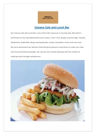 vulcans cafe and lunch bar our vulcans cafe