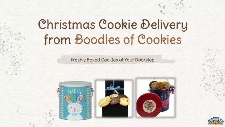 christmas cookie delivery from boodles of cookies