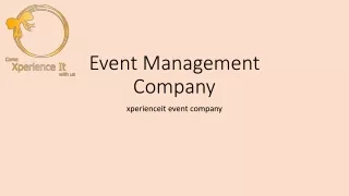 Event Management Company in lucknow- xperienceit event company